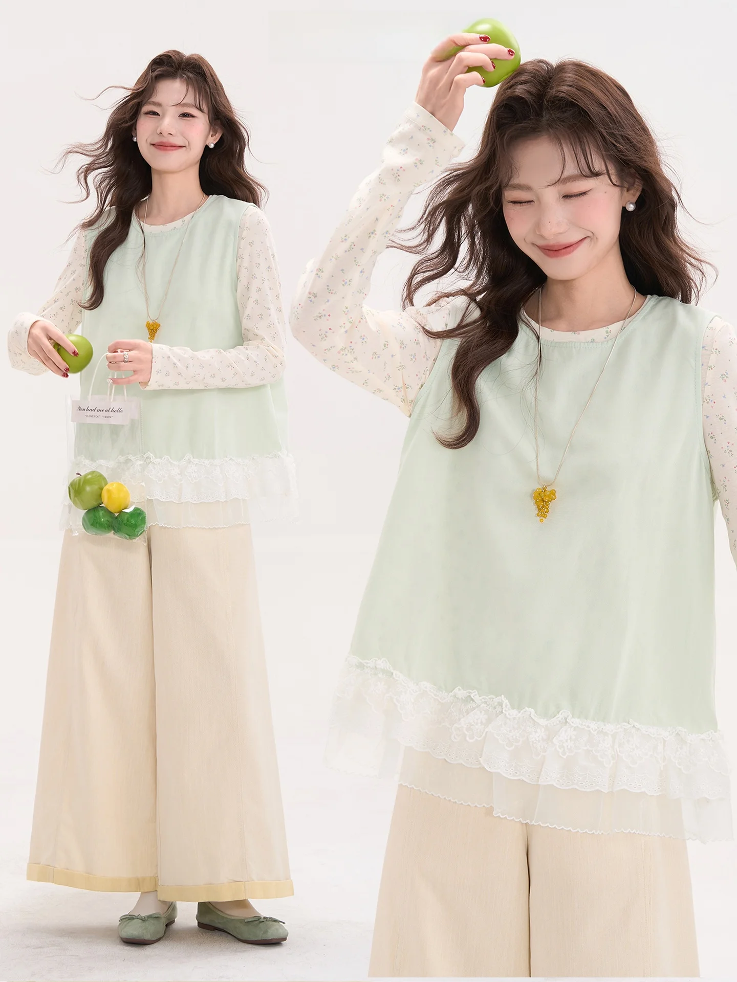 Весенний женский топ с цветочным кружевом и круглым вырезом, свободного кроя, из полиэстера, с длинными рукавами, для многослойного ношения
Весенний женский топ с цветочным кружевом и круглым вырезом, свободного кроя, из полиэстера, с длинными рукавами, для многослойного ношения