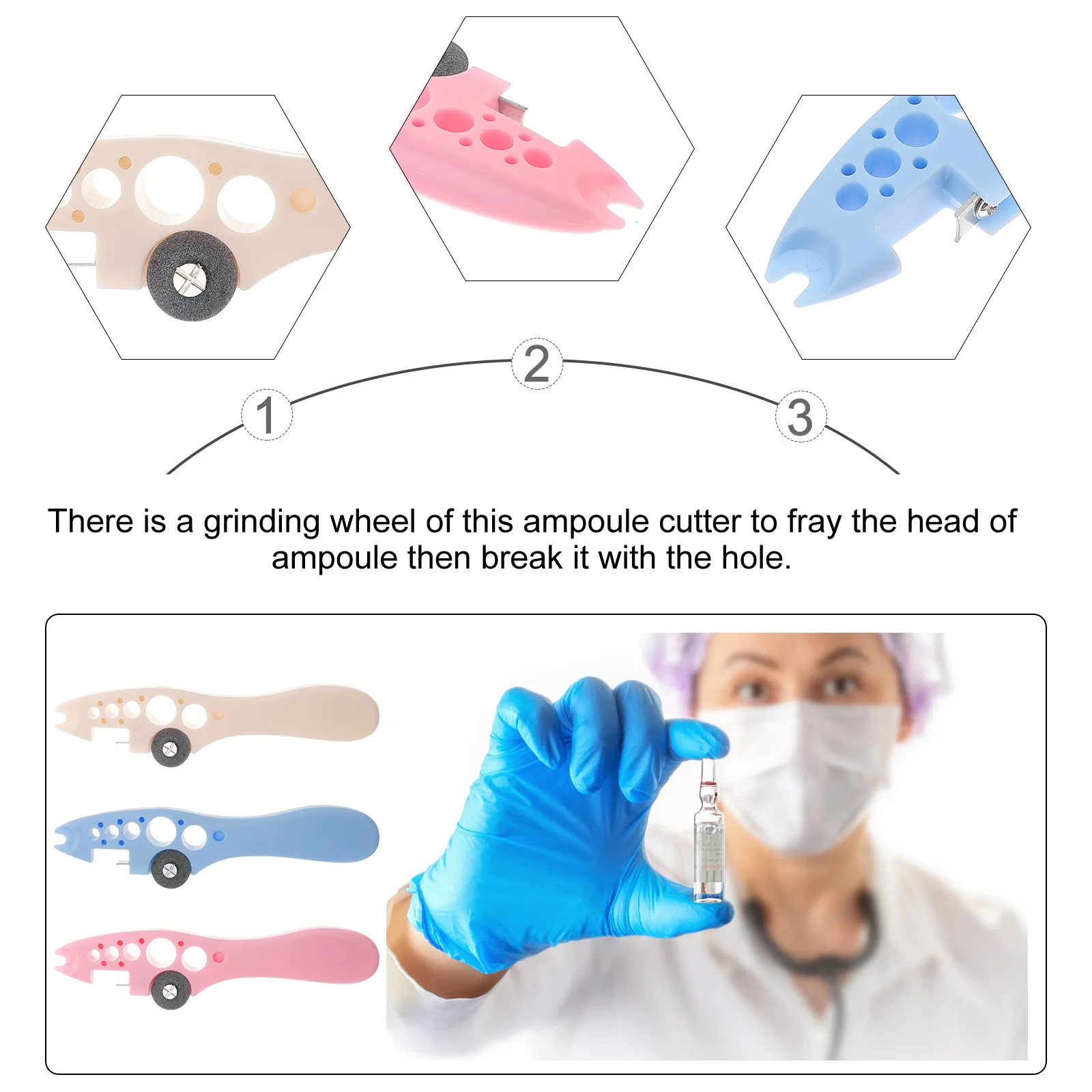 3pcs Ampoule Bottle Opener Stainless Steel Medical Glass Bottle Opening Tool For Nurses Hospital Use Ampoule Cutter
3pcs Ampoule Bottle Opener Stainless Steel Medical Glass Bottle Opening Tool For Nurses Hospital Use Ampoule Cutter