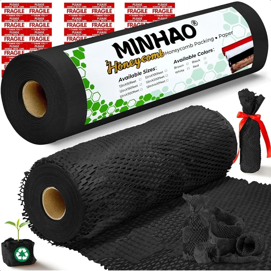 Honeycomb Packing Paper 12x400' Black Perforated Honeycomb Packing Paper Recyclable Moving plies for Shipping Moving PlasticFre
Honeycomb Packing Paper 12x400' Black Perforated Honeycomb Packing Paper Recyclable Moving plies for Shipping Moving PlasticFre