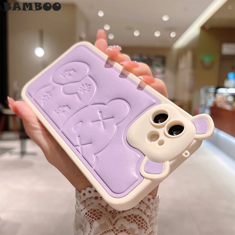 Cute Bear Pattern Leather Case for iPhone 13 12 11 Pro Max X XS XR 8 7 Plus SE 3 2 Camera Protection Shockproof Soft Cover Capa
Cute Bear Pattern Leather Case for iPhone 13 12 11 Pro Max X XS XR 8 7 Plus SE 3 2 Camera Protection Shockproof Soft Cover Capa