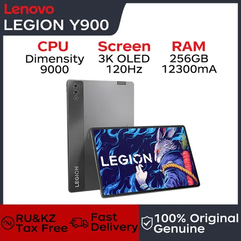 Lenovo tablet Legion Y900 14.5" 3K OLED 120Hz DP-in PC Second Screen Dimensity 9000 12300mA Batterie Lenovo Gaming Tablet PC