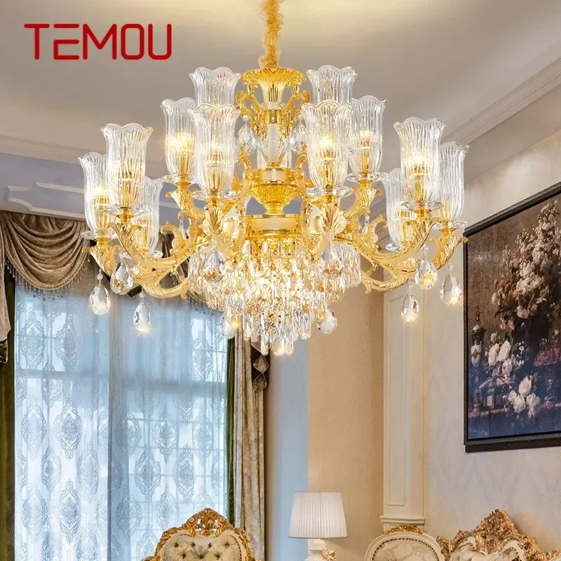 TEMOU современный роскошный хрустальный подвесной светильник, европейская гостиная, ресторан, спальня, вилла, отель, дуплекс, лестница, люстра
TEMOU современный роскошный хрустальный подвесной светильник, европейская гостиная, ресторан, спальня, вилла, отель, дуплекс, лестница, люстра