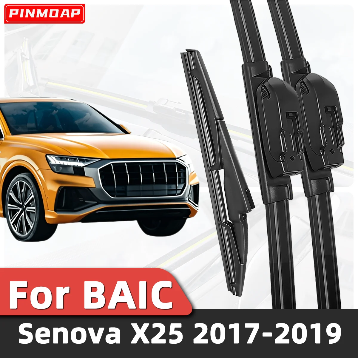 3PCS Front Rear Wiper Blades Fit For BAIC Senova X25 2017-2019 Car Premium Quiet Streak-Free Durable Auto Accessories 2018 2017
3PCS Front Rear Wiper Blades Fit For BAIC Senova X25 2017-2019 Car Premium Quiet Streak-Free Durable Auto Accessories 2018 2017