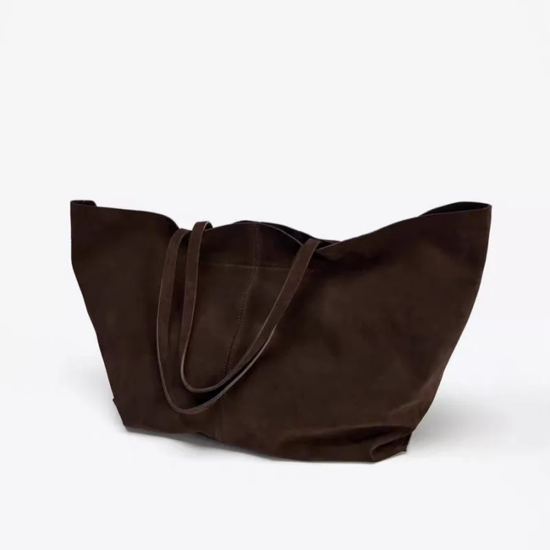 Brand Suede Leather Women's Tote Bag Simple High-quality Cowhide Large-capacity Shoulder Bag Stylish Retro Large Shopping Bag
Brand Suede Leather Women's Tote Bag Simple High-quality Cowhide Large-capacity Shoulder Bag Stylish Retro Large Shopping Bag