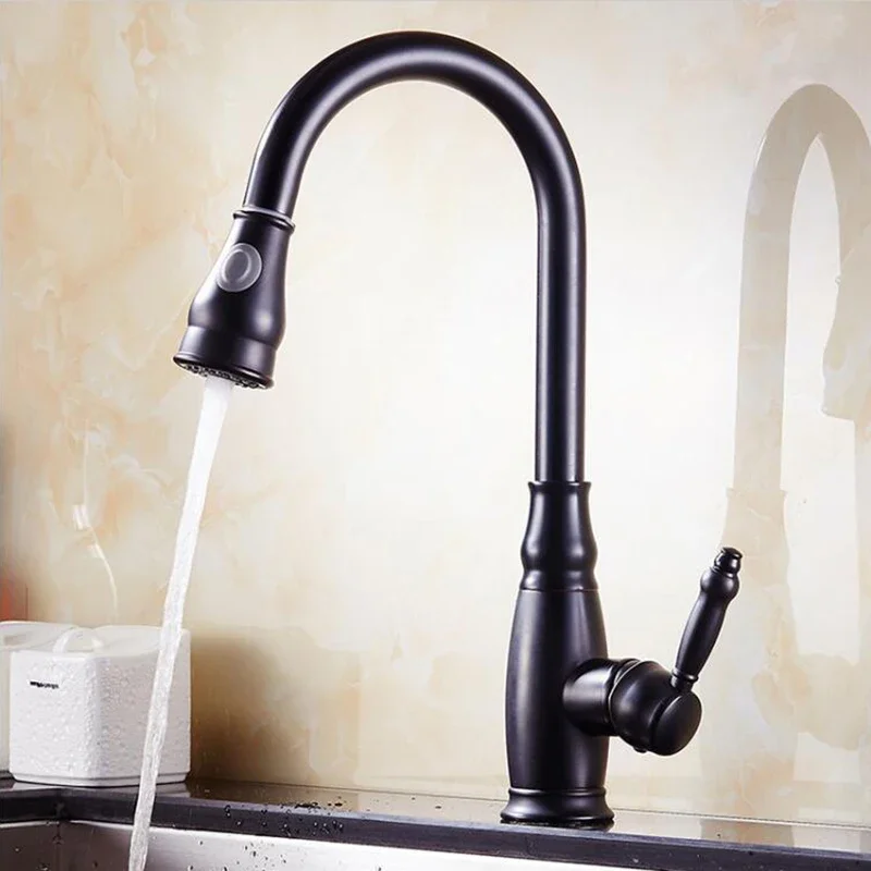 kitchen Luxury Oil bubbed Pull Dow basin Faucet Wholesale New arrival Solid Brass Swivel Pull Out Spray Gooseneck Sink Mixer Ta
kitchen Luxury Oil bubbed Pull Dow basin Faucet Wholesale New arrival Solid Brass Swivel Pull Out Spray Gooseneck Sink Mixer Ta