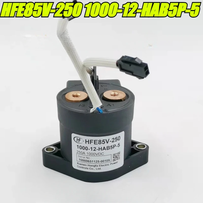 (Brand New Original)1pcs/lot 100% original genuine relay:HFE85V-250 1000-12-HAB5P-5 High voltage DC contactor relay
(Brand New Original)1pcs/lot 100% original genuine relay:HFE85V-250 1000-12-HAB5P-5 High voltage DC contactor relay