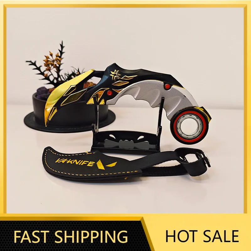 17cm Rotatable Valorant Championship Karambit Metal Model Send Display Stand Outdoor Training Claw Knife Safety Game Weapon Toys
17cm Rotatable Valorant Championship Karambit Metal Model Send Display Stand Outdoor Training Claw Knife Safety Game Weapon Toys