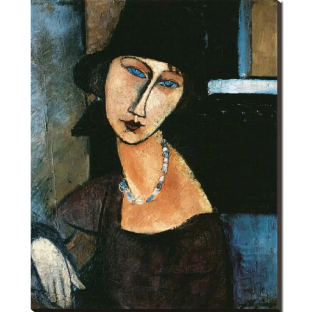 Jeanne Hebuterne By Amedeo Modigliani High Quality Hand Painted Oil Paintings For Home Decor
Jeanne Hebuterne By Amedeo Modigliani High Quality Hand Painted Oil Paintings For Home Decor