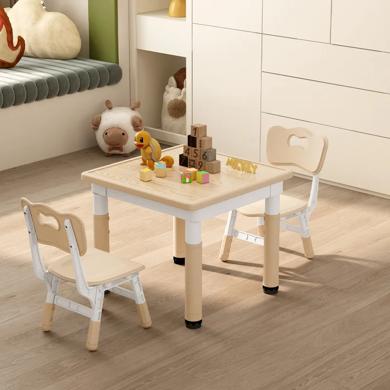 Kindergarten children's table and chair set Lifting table Baby graffiti drawing Children's desk
Kindergarten children's table and chair set Lifting table Baby graffiti drawing Children's desk