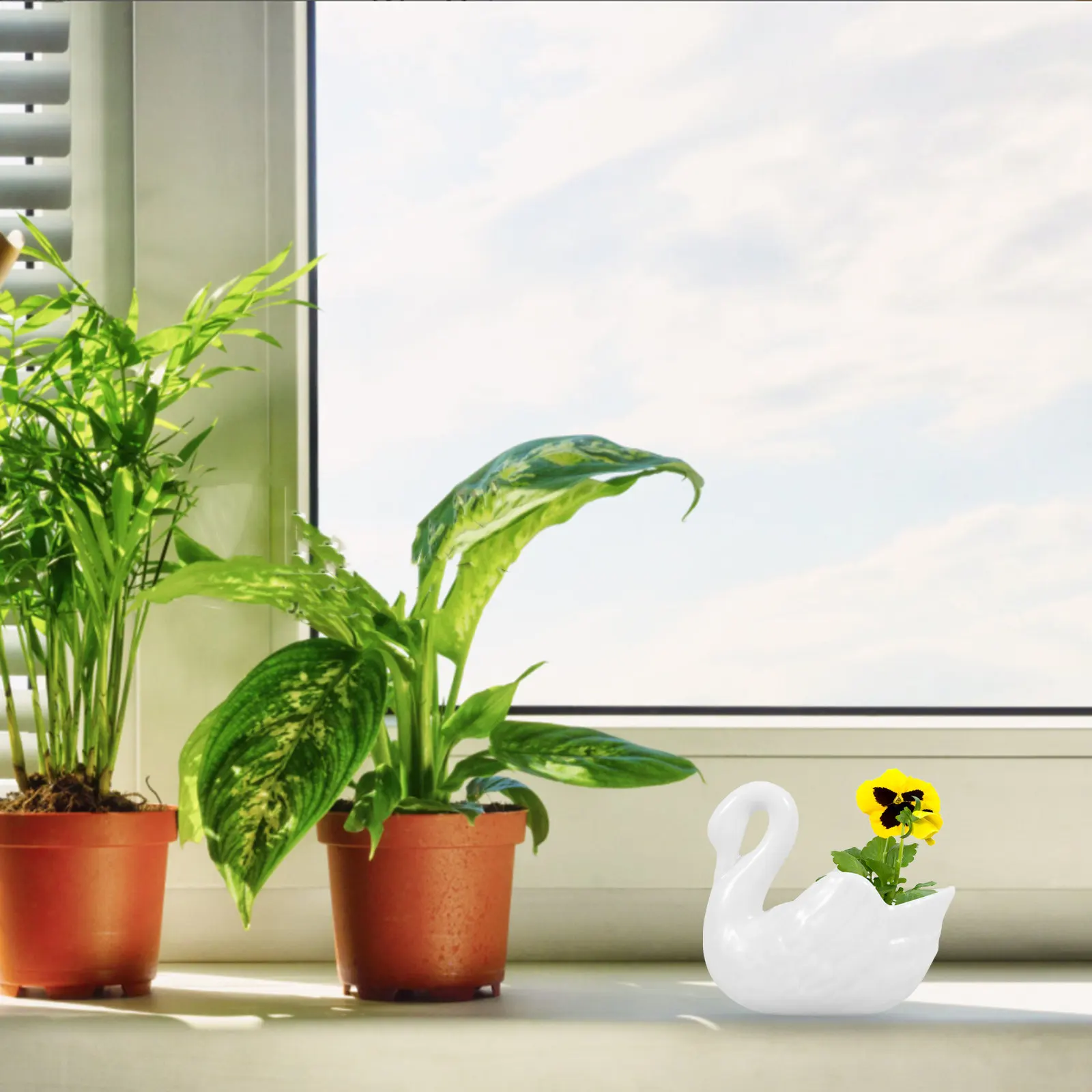 1Pcs Swan Inspired Ceramic Succulent Planter Premium Glossy Finish Garden Home Office Desk Decor Bonsai Flowerpot Indoor Outdoor
1Pcs Swan Inspired Ceramic Succulent Planter Premium Glossy Finish Garden Home Office Desk Decor Bonsai Flowerpot Indoor Outdoor