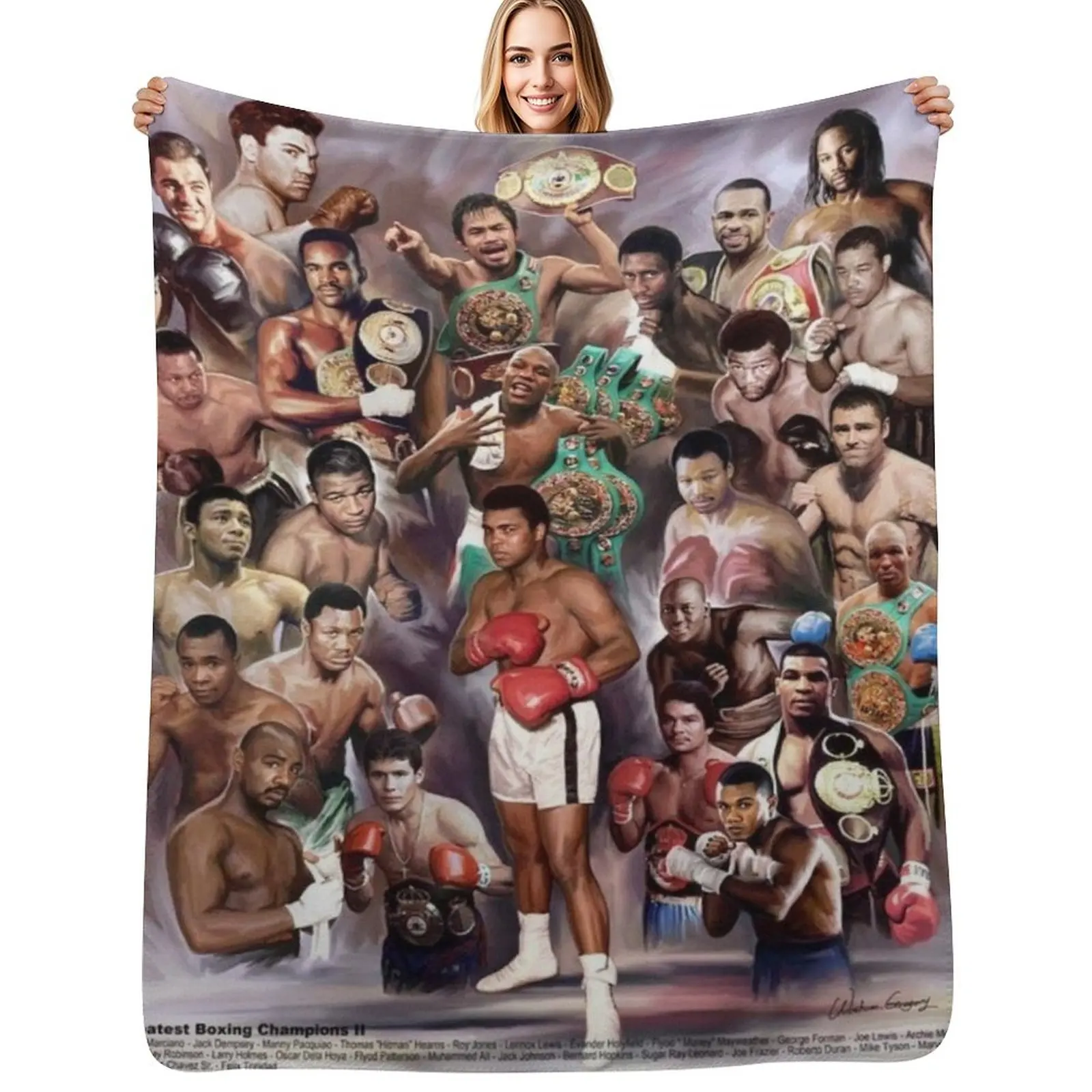 Boxing Greats Throw Blanket Moving Hairy Sofas Loose Blanket
Boxing Greats Throw Blanket Moving Hairy Sofas Loose Blanket
