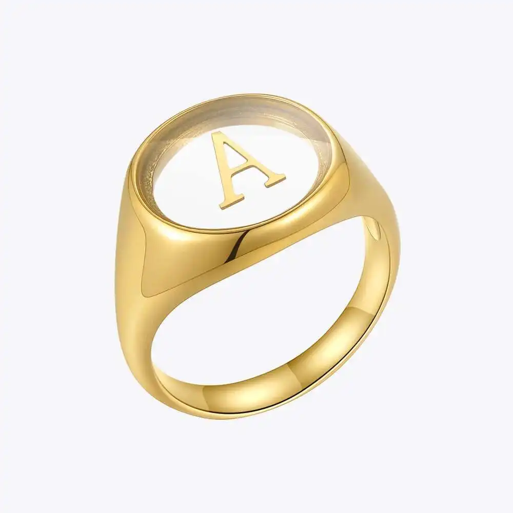 ENFASHION Acrylic Letters Rings For Women Anillos Mujer Fashion Jewelry Stainless Steel Aesthetic Ring Gold Color Capital R4157
ENFASHION Acrylic Letters Rings For Women Anillos Mujer Fashion Jewelry Stainless Steel Aesthetic Ring Gold Color Capital R4157