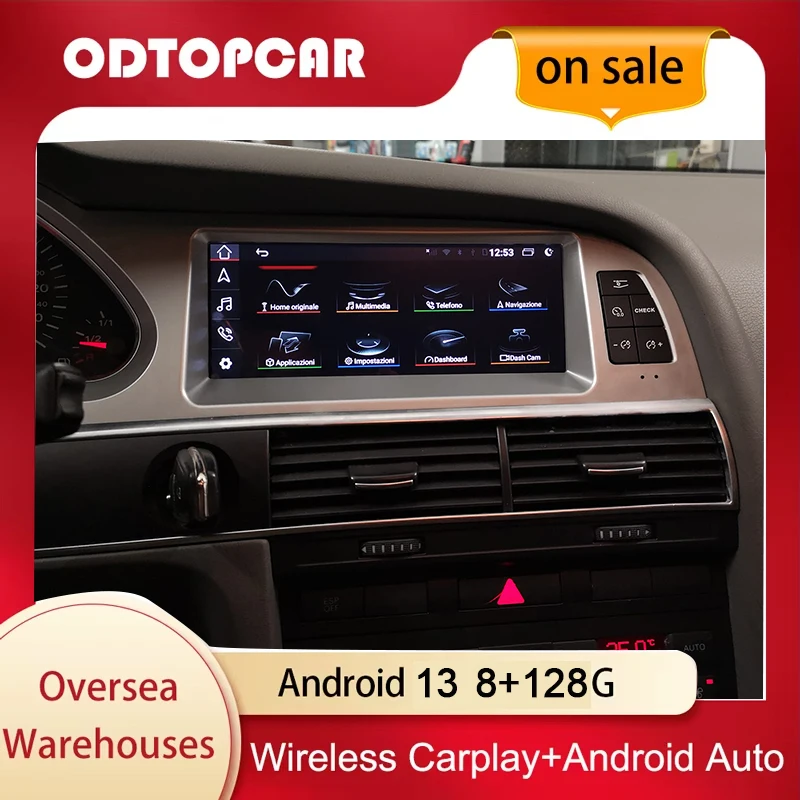 8+128GB Car Android CarPlay Multimedia Player For Audi A6 C6 4F 2005-2015 MMI 2G 3G Bluetooth GPS Navigation Radio Stereo Screen
8+128GB Car Android CarPlay Multimedia Player For Audi A6 C6 4F 2005-2015 MMI 2G 3G Bluetooth GPS Navigation Radio Stereo Screen