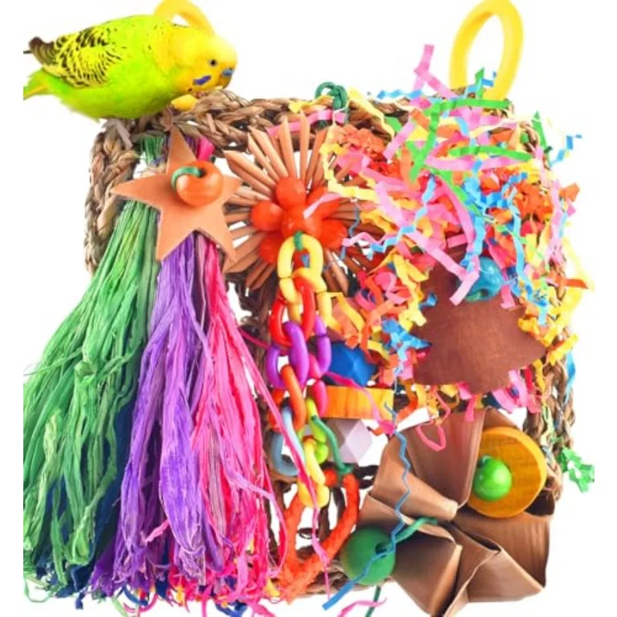 Conure Toys Bird Grass Mat Parakeet Shredder Hanging Toy Cockatiel Foraging Entertainments Parrot Climbing Wall Chewy Lovebird
Conure Toys Bird Grass Mat Parakeet Shredder Hanging Toy Cockatiel Foraging Entertainments Parrot Climbing Wall Chewy Lovebird