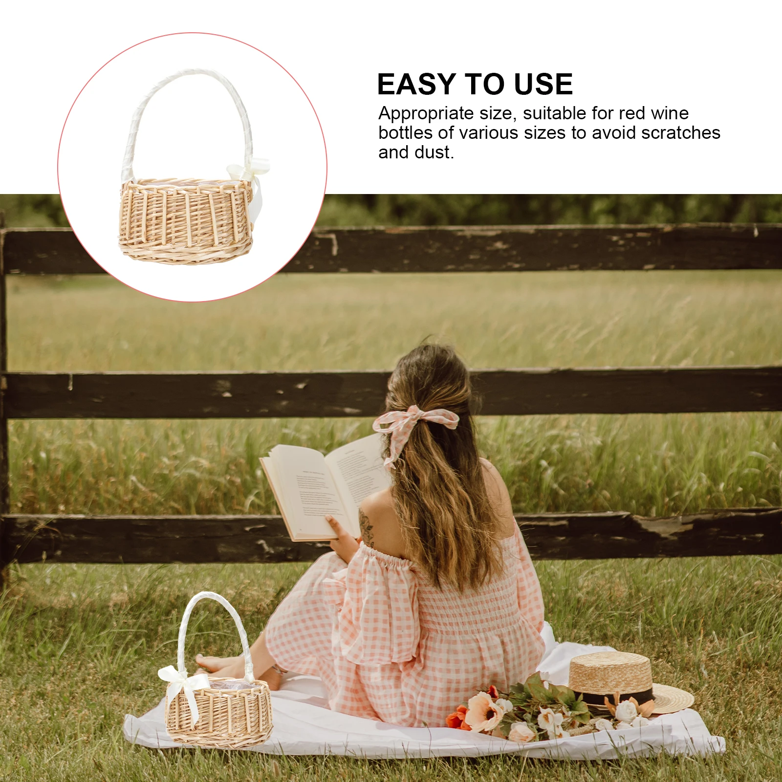 1pc Portable Woven Storage Basket Mini Flower Basket For Home Decor Wedding Party -Friendly Living Room Bedroom Use
1pc Portable Woven Storage Basket Mini Flower Basket For Home Decor Wedding Party -Friendly Living Room Bedroom Use