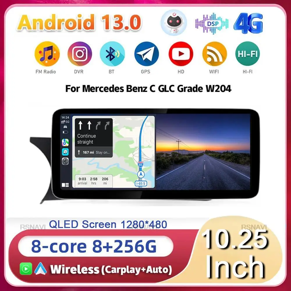 Android 13 для Mercedes Benz C Класс W204 2011 2012 2013 2014 NTG 4.5 система автомобильный радиоприемник Carplay Автомобильная Мультимедийная стереосистема
Android 13 для Mercedes Benz C Класс W204 2011 2012 2013 2014 NTG 4.5 система автомобильный радиоприемник Carplay Автомобильная Мультимедийная стереосистема