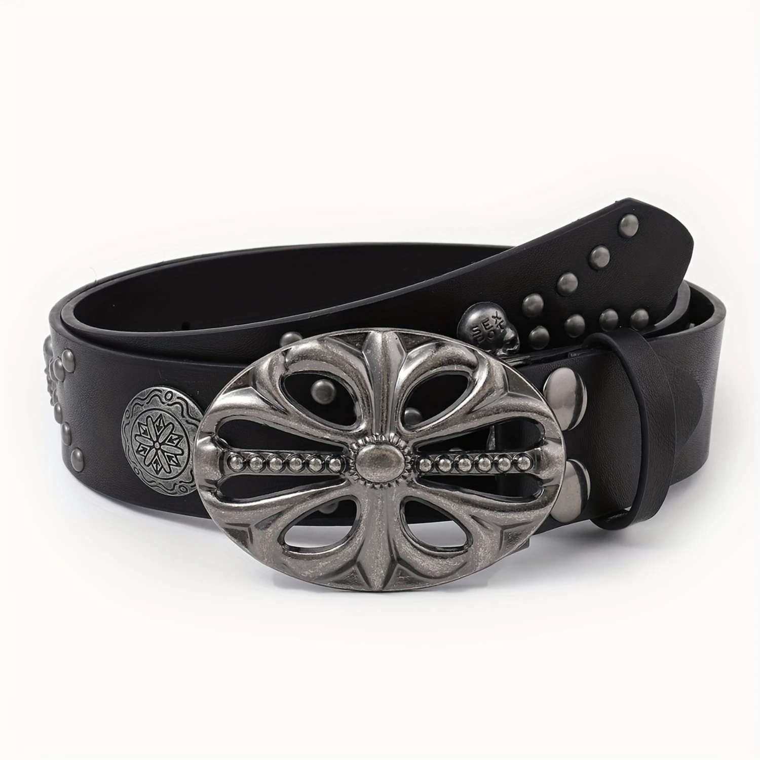 1pc Punk Buckle Black Pu Leather Belt Classic Stylish Waist Belts Jeans Dress Accessories For Women
1pc Punk Buckle Black Pu Leather Belt Classic Stylish Waist Belts Jeans Dress Accessories For Women