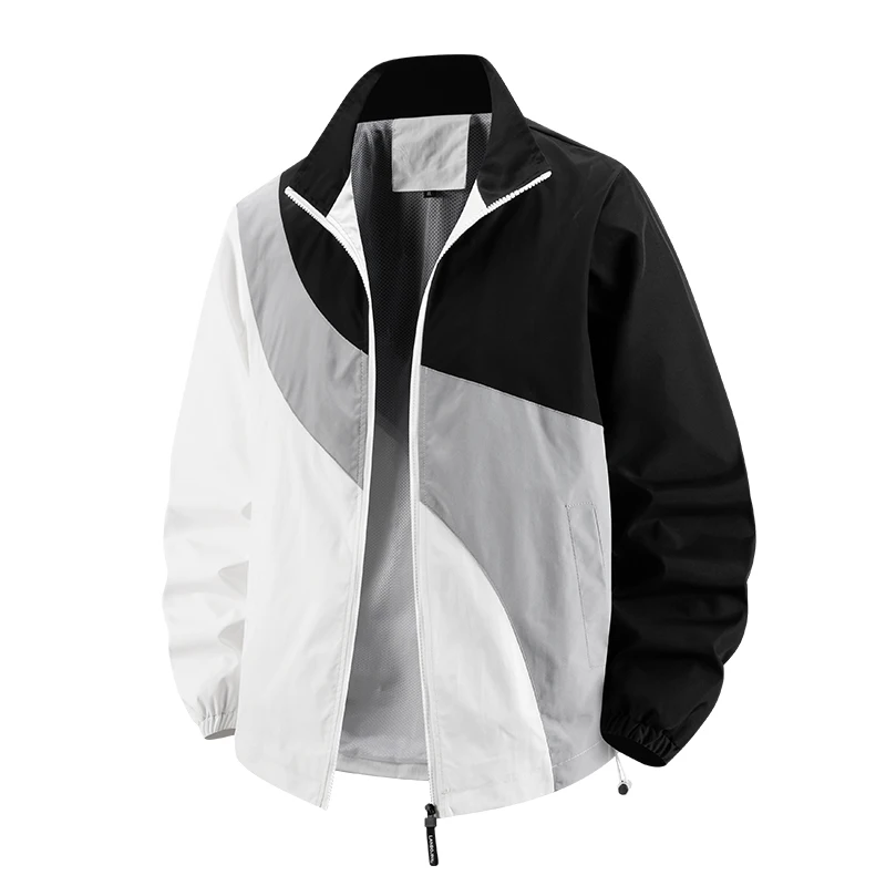 Осенняя мужская уличная куртка с воротником-стойкой и контрастными цветами, водонепроницаемая и дышащая верхняя одежда, верхняя мужская одежда
Осенняя мужская уличная куртка с воротником-стойкой и контрастными цветами, водонепроницаемая и дышащая верхняя одежда, верхняя мужская одежда