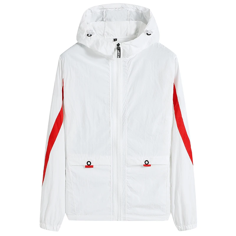 Мужской летний солнцезащитный костюм, тонкая дышащая цветная блокирующая трендовая Солнцезащитная куртка с капюшоном, рыболовная кожаная куртка, 
Мужской летний солнцезащитный костюм, тонкая дышащая цветная блокирующая трендовая Солнцезащитная куртка с капюшоном, рыболовная кожаная куртка,