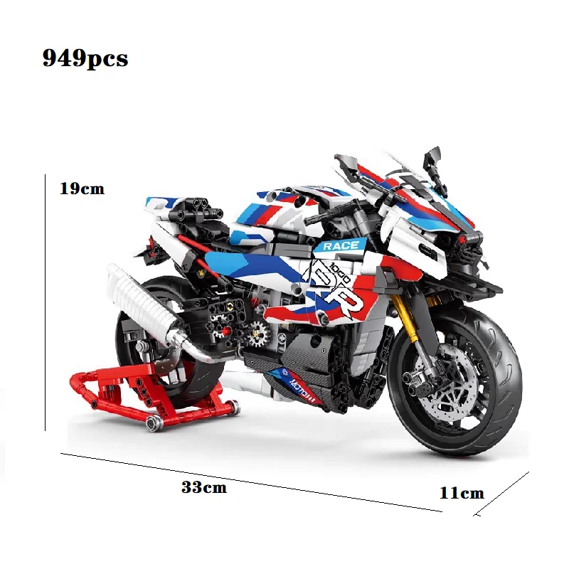 Подарочный набор на Рождество и День рождения: Элитный конструктор MOTO Heavy Motorcycle Building Blocks MOC 99040, модель высокоскоростного гоночного автомобиля, головоломка из кирпичиков
Подарочный набор на Рождество и День рождения: Элитный конструктор MOTO Heavy Motorcycle Building Blocks MOC 99040, модель высокоскоростного гоночного автомобиля, головоломка из кирпичиков