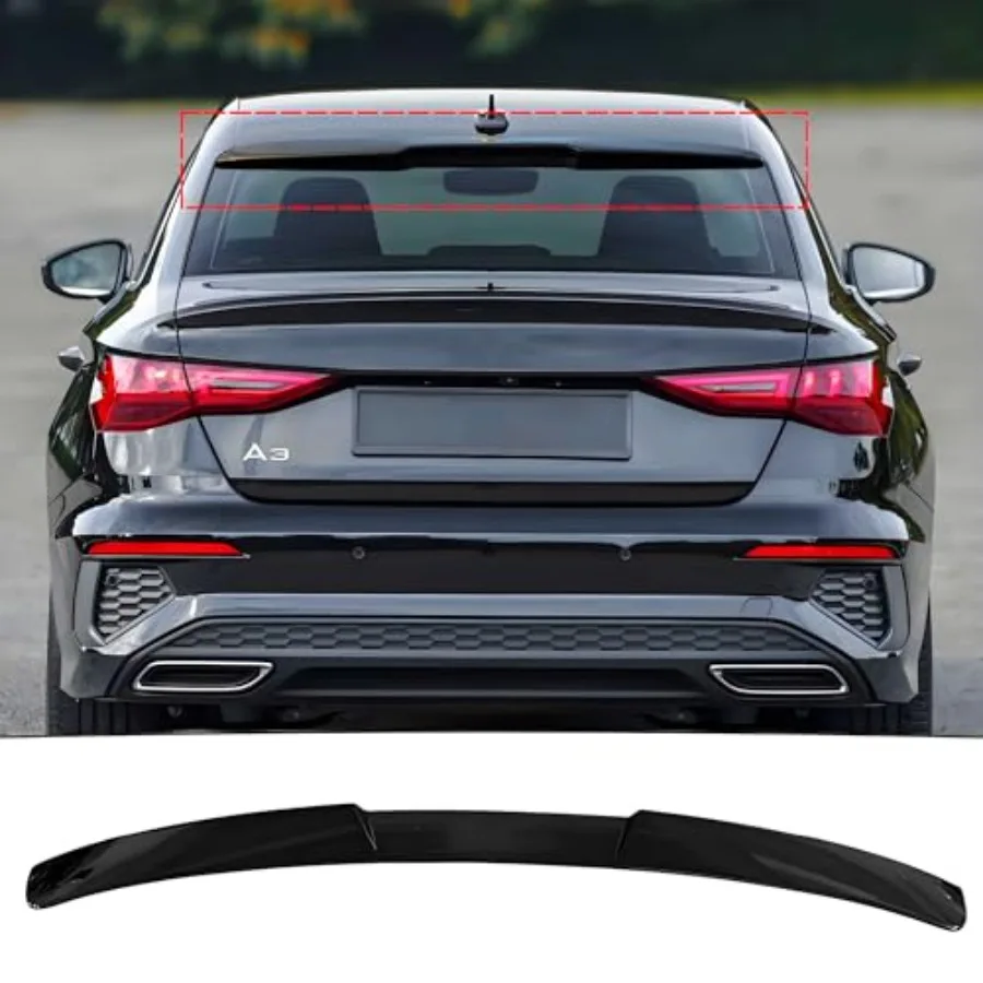 Rear Window Spoiler Visor Roof Wing Compatible with Audi A3/ S3 2022 2023 2024 2025 Gloss Black V-Style Top Wing Lip Exterior A
Rear Window Spoiler Visor Roof Wing Compatible with Audi A3/ S3 2022 2023 2024 2025 Gloss Black V-Style Top Wing Lip Exterior A