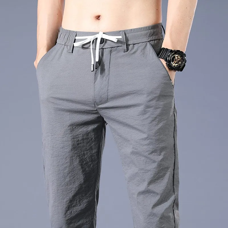 Men's Summer Qui Dry Slim Fit Straight Leg Ultra Thin Breathable Casual Pants Linen Cotton Ice Silk Busin Casual Wear
Men's Summer Qui Dry Slim Fit Straight Leg Ultra Thin Breathable Casual Pants Linen Cotton Ice Silk Busin Casual Wear