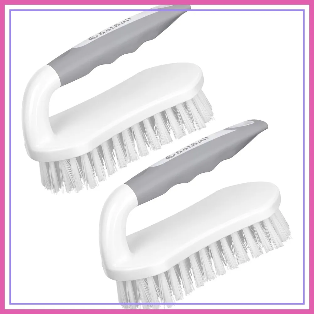 Heavy-Duty Scrub Brushes for Cleaning with Stiff Bristles - 2 Pack for Shower, Bathroom, Carpet, Kitchen and Bathtub
Heavy-Duty Scrub Brushes for Cleaning with Stiff Bristles - 2 Pack for Shower, Bathroom, Carpet, Kitchen and Bathtub