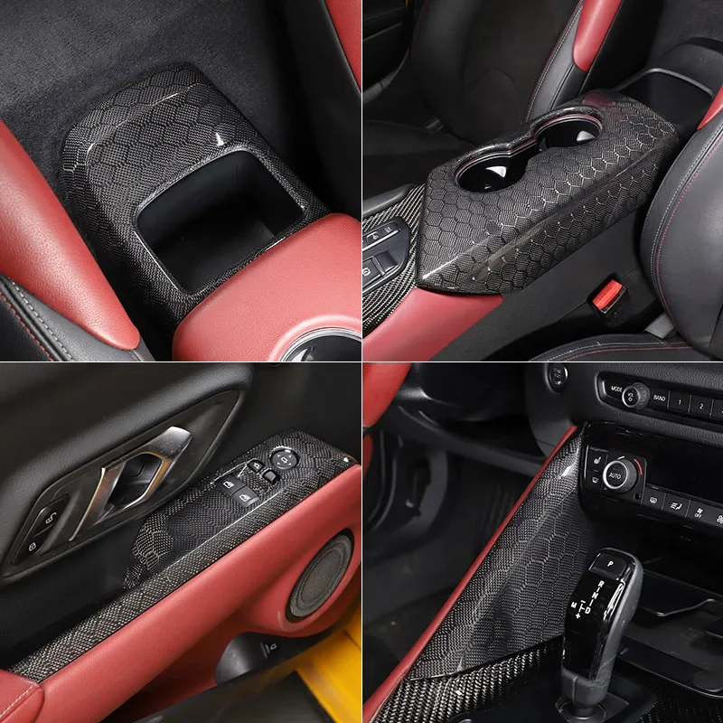 Real Carbon Fiber Car Center Console Interior Gear Decoration Mirror Trim Sticker For Toyota Supra MK5 A90 2019-2024 Accessories
Real Carbon Fiber Car Center Console Interior Gear Decoration Mirror Trim Sticker For Toyota Supra MK5 A90 2019-2024 Accessories