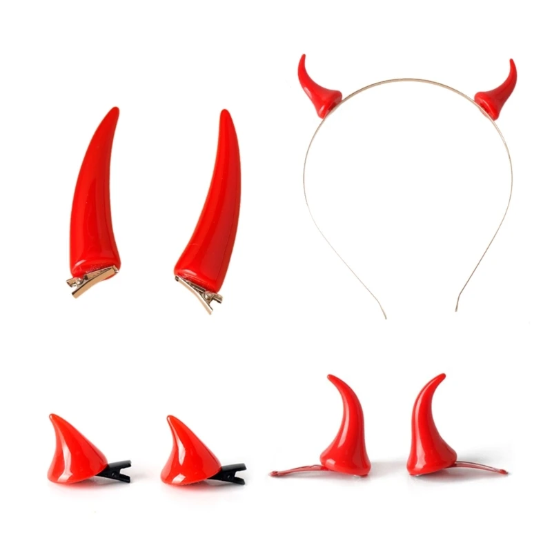 Cosplay Devil Horn Hair Clip Hairband Devil Dress Up Costume Headband Party Wear N58F
Cosplay Devil Horn Hair Clip Hairband Devil Dress Up Costume Headband Party Wear N58F