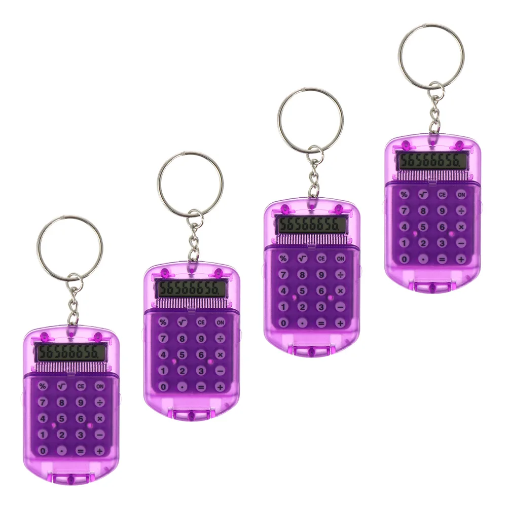4pcs Mini Calculator Keychain Pocket Digital Calculators Portable Tiny Electronic Calculators Lcd Display 8 Digits
4pcs Mini Calculator Keychain Pocket Digital Calculators Portable Tiny Electronic Calculators Lcd Display 8 Digits