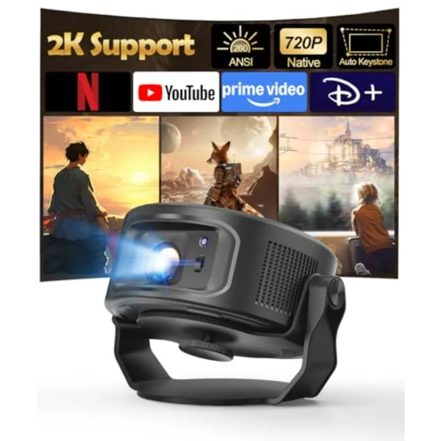Mini Portable WiFi Bluetooth Projector with Built-in Apps Auto Keystone Video Projector for Home Theater Outdoor Movie HY300GT
Mini Portable WiFi Bluetooth Projector with Built-in Apps Auto Keystone Video Projector for Home Theater Outdoor Movie HY300GT