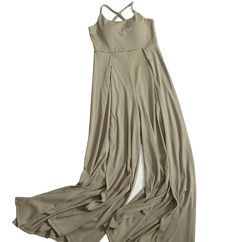 Solid Sexy Aesthetic Streetwear Rompers Female Spring Summer New Version Suspender Jumpsuit Open Back Slit Wide Leg Trousers
Solid Sexy Aesthetic Streetwear Rompers Female Spring Summer New Version Suspender Jumpsuit Open Back Slit Wide Leg Trousers