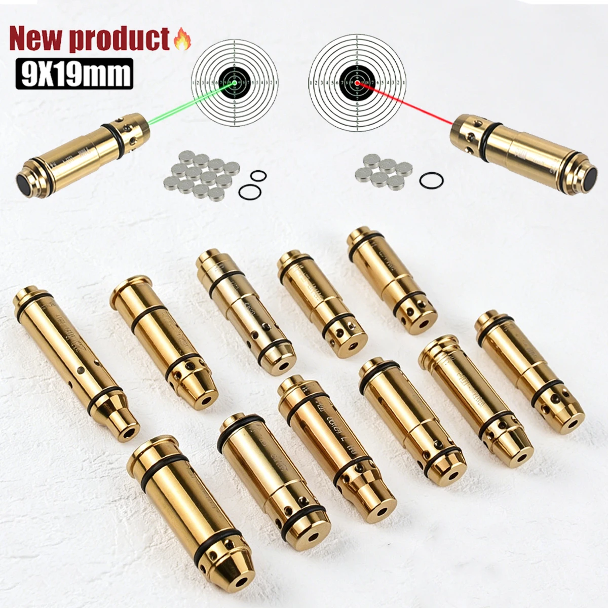9mm 9x19mm Tactical Dry Firing Red Green Laser Bullet Boresighter for Glock 43 17 19 .380ACP Trainer Cartridge Training Snap Cap
9mm 9x19mm Tactical Dry Firing Red Green Laser Bullet Boresighter for Glock 43 17 19 .380ACP Trainer Cartridge Training Snap Cap