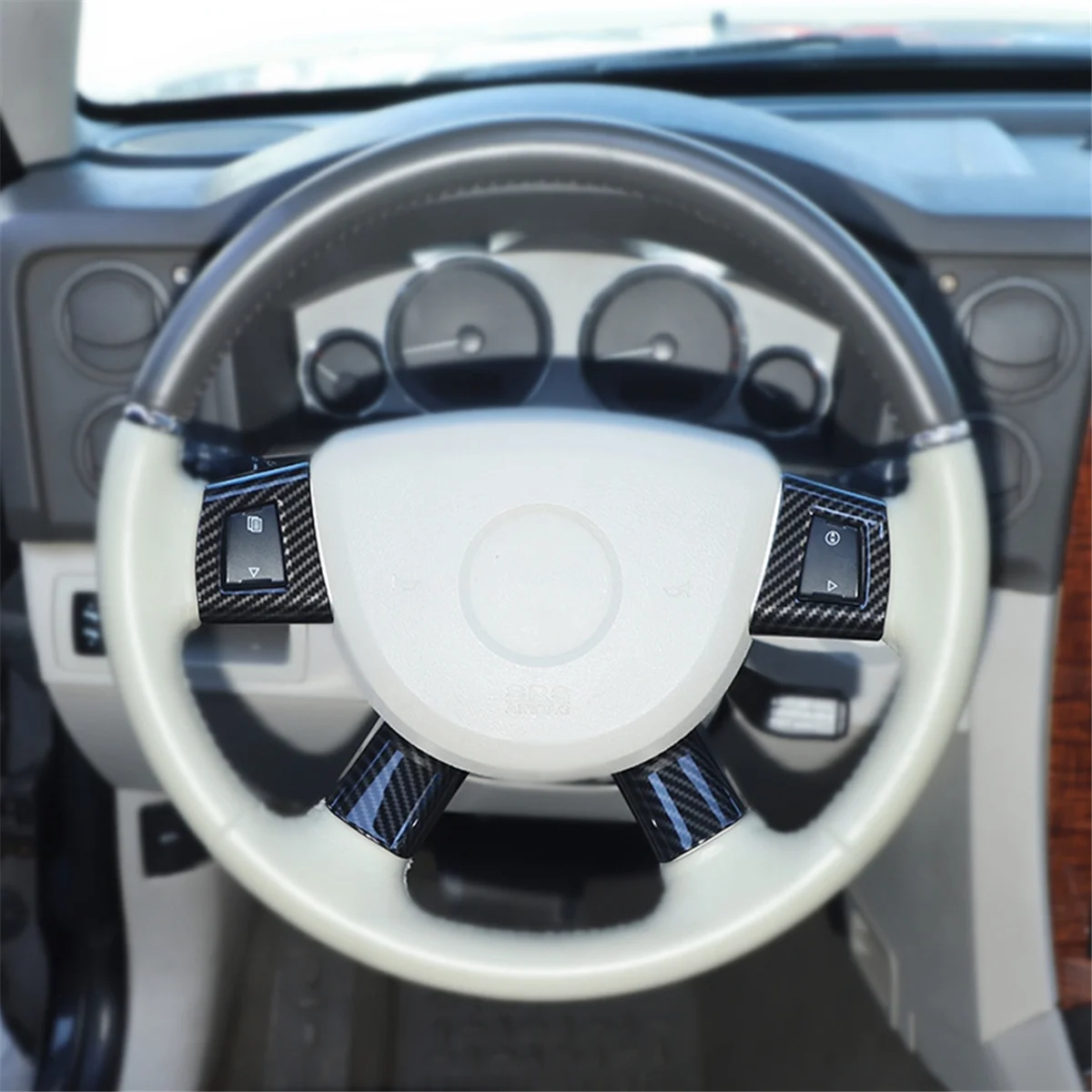 UP!For Jeep Grand Cherokee Commander 2006-2010 Car Steering Wheel Button Cover Trim Sticker (ABS Carbon Fiber)
UP!For Jeep Grand Cherokee Commander 2006-2010 Car Steering Wheel Button Cover Trim Sticker (ABS Carbon Fiber)