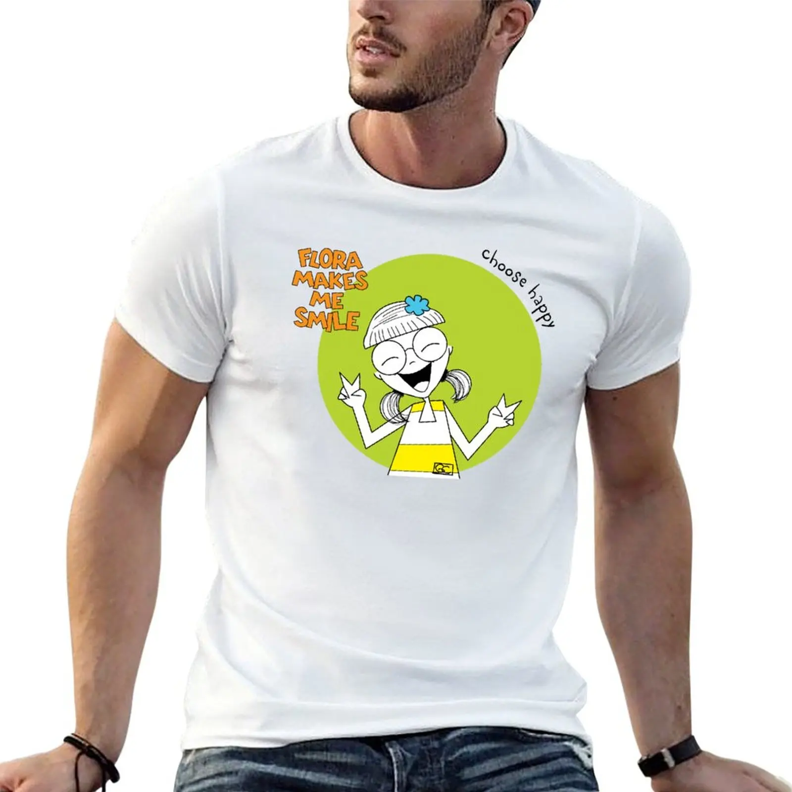 FLORA MAKES ME SMILE - CHOOSE HAPPY T-Shirt t shirts cotton 100% mens graphic t shirts t shirts for man graphic funny T-shirt
FLORA MAKES ME SMILE - CHOOSE HAPPY T-Shirt t shirts cotton 100% mens graphic t shirts t shirts for man graphic funny T-shirt