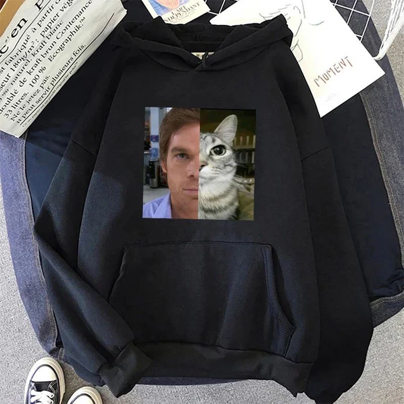 Dexter Morgan Cat Hoodie Funny Long Sleeve O-Neck Pullover Unisex Streetwear Mens Womes Clothes Harajuku Printed Sweatshirts
Dexter Morgan Cat Hoodie Funny Long Sleeve O-Neck Pullover Unisex Streetwear Mens Womes Clothes Harajuku Printed Sweatshirts