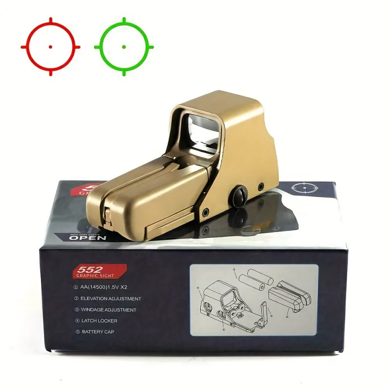 ANS Tan 552 Red/Green illumination Holographic Scope With Battery
ANS Tan 552 Red/Green illumination Holographic Scope With Battery