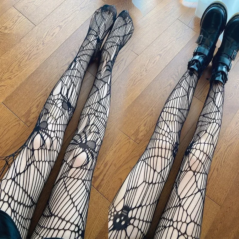 Hollow Out Mesh Tights Stockings Halloween Fishnet Sexy Women Skull Spider Web Patterned Nylon Stretchy Gothic Dark Pantyhose
Hollow Out Mesh Tights Stockings Halloween Fishnet Sexy Women Skull Spider Web Patterned Nylon Stretchy Gothic Dark Pantyhose