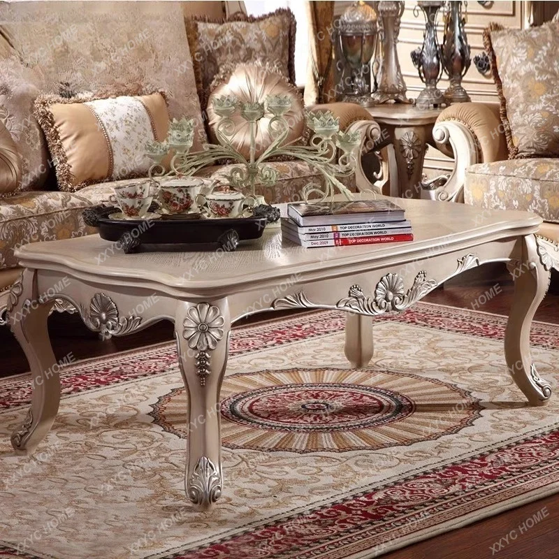 LSolid wood living room home white retro rectangular large coffee table simple and modern
LSolid wood living room home white retro rectangular large coffee table simple and modern