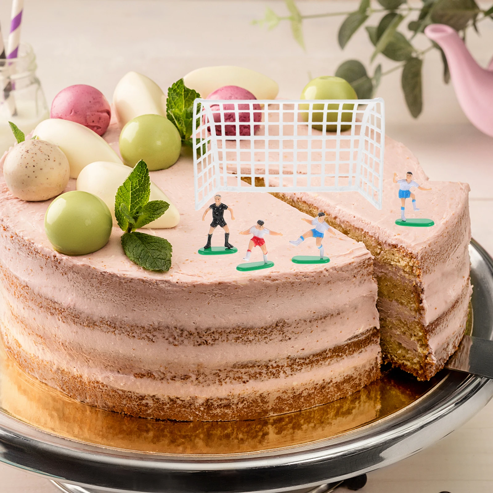 6 Players 2 Goals Football Cake Topper Food Grade Plastic Birthday Party Decor Soccer Cake Decorations Non Edible
6 Players 2 Goals Football Cake Topper Food Grade Plastic Birthday Party Decor Soccer Cake Decorations Non Edible