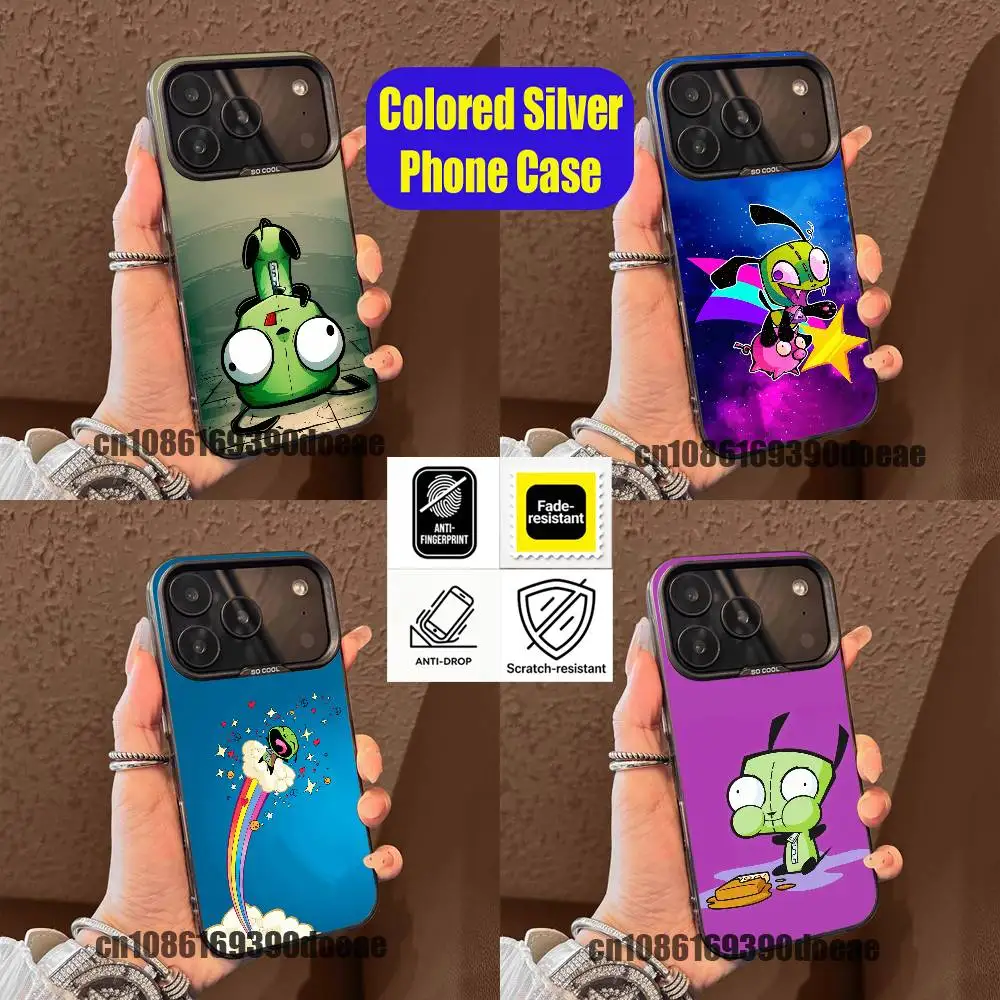 For Carton I-Invader Zim Phone Case iPhone 15,17,11,14,13,16,12,E,Max,Plus,Air,Pro,Mini Soft Color Silver Cover
For Carton I-Invader Zim Phone Case iPhone 15,17,11,14,13,16,12,E,Max,Plus,Air,Pro,Mini Soft Color Silver Cover