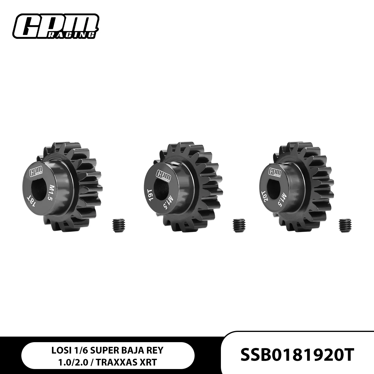 GPM Harden Steel #45 Motor Gear 18T/19T/20T For LOSI 1/6 Super Baja Rey 1.0/2.0 LOS05021 1/6 XRT-78086-4
GPM Harden Steel #45 Motor Gear 18T/19T/20T For LOSI 1/6 Super Baja Rey 1.0/2.0 LOS05021 1/6 XRT-78086-4