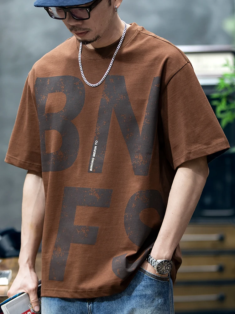 Summer Trendy Large Size 260g Pure Cotton Short Sleeve Men's T-shirt Retro Print Loose Fit T-shirt Breathable Comfortable You...
Summer Trendy Large Size 260g Pure Cotton Short Sleeve Men's T-shirt Retro Print Loose Fit T-shirt Breathable Comfortable You...