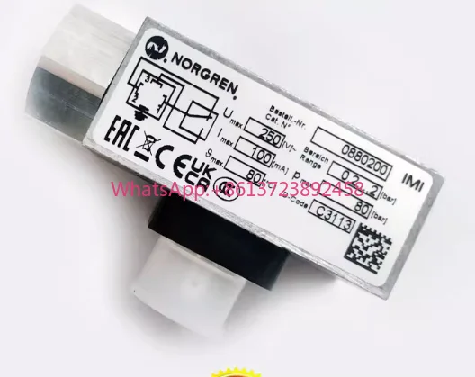 Original NORGREN 0880200 0880300 Pressure Switch
Original NORGREN 0880200 0880300 Pressure Switch