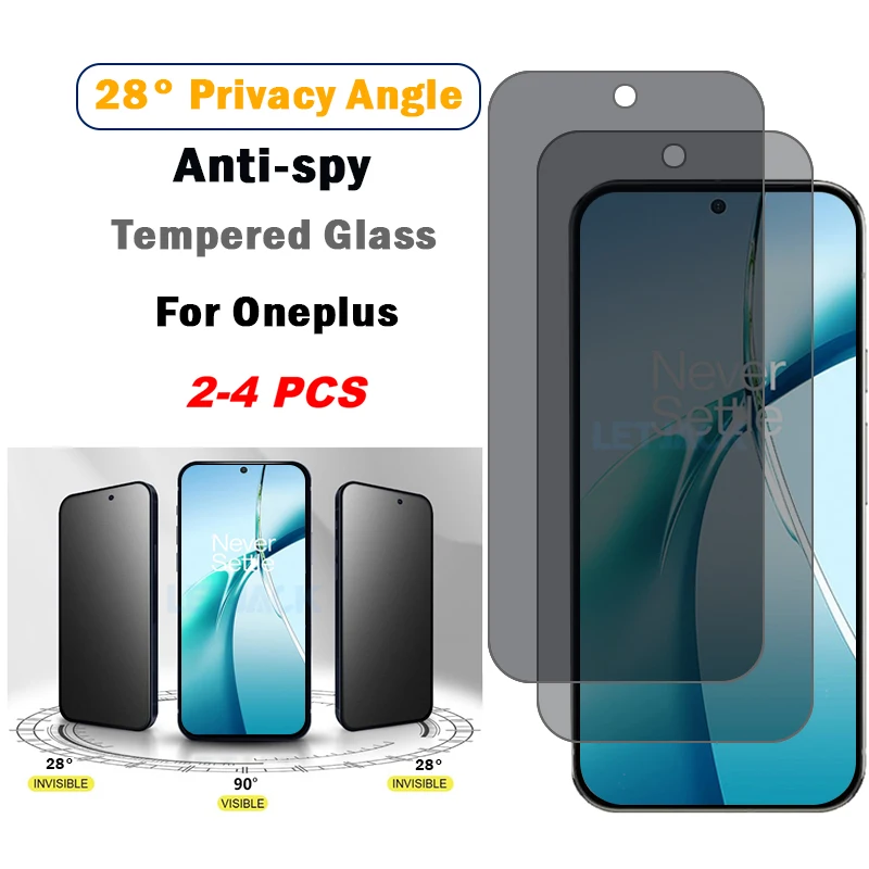 2-4Piece Anti-spy Tempered Glass for OnePlus Nord CE4 3 2 Lite Privacy Screen Protector for OnePlus Ace Pro 10R 10T 9RT 9R 9 8T
2-4Piece Anti-spy Tempered Glass for OnePlus Nord CE4 3 2 Lite Privacy Screen Protector for OnePlus Ace Pro 10R 10T 9RT 9R 9 8T