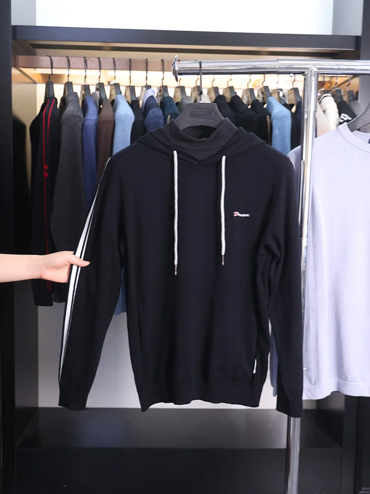 Homesi Spring Autumn Men's Dstring Hooded Double Collar Knitwear Casual Long Sve Overhead Youthful Vitali Sle
Homesi Spring Autumn Men's Dstring Hooded Double Collar Knitwear Casual Long Sve Overhead Youthful Vitali Sle