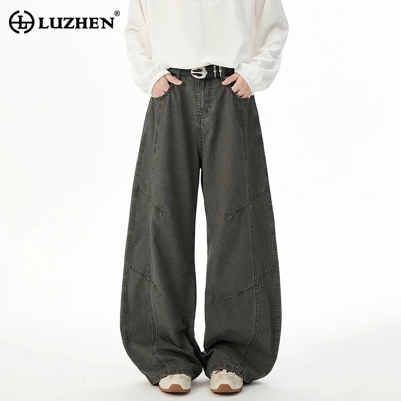 LUZHEN 2025 New Stripe Fold Solid Color Loose Straight Tube Jeans Men's Fashion Vintage High Quality Wide Leg Denim Pants JY4048
LUZHEN 2025 New Stripe Fold Solid Color Loose Straight Tube Jeans Men's Fashion Vintage High Quality Wide Leg Denim Pants JY4048