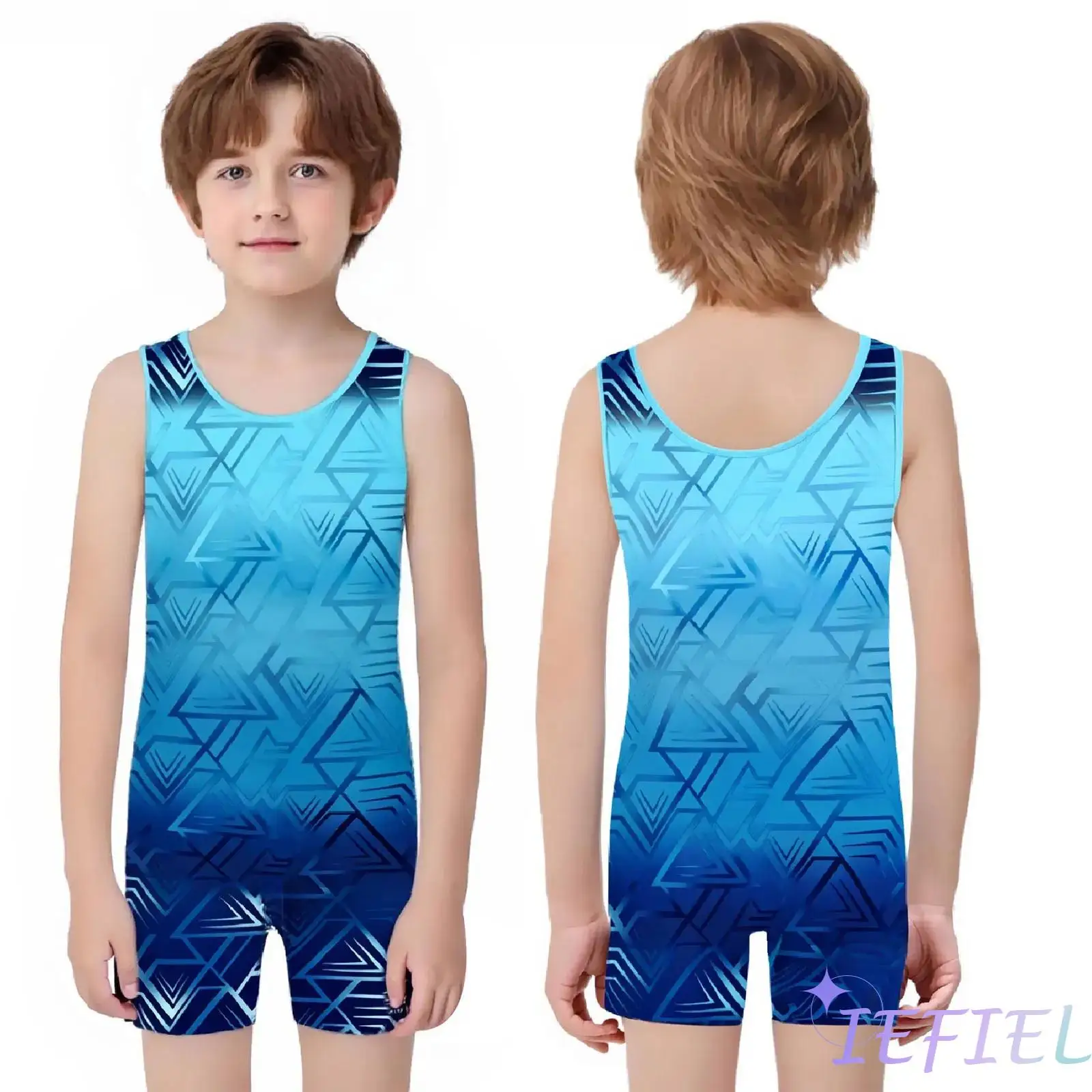 Boys Latin Dance Jumpsuit Printed Gymnastics Wrestling Sleeveless Sports Bodysuit for Dance Practice Cycling Workout Exercise
Boys Latin Dance Jumpsuit Printed Gymnastics Wrestling Sleeveless Sports Bodysuit for Dance Practice Cycling Workout Exercise