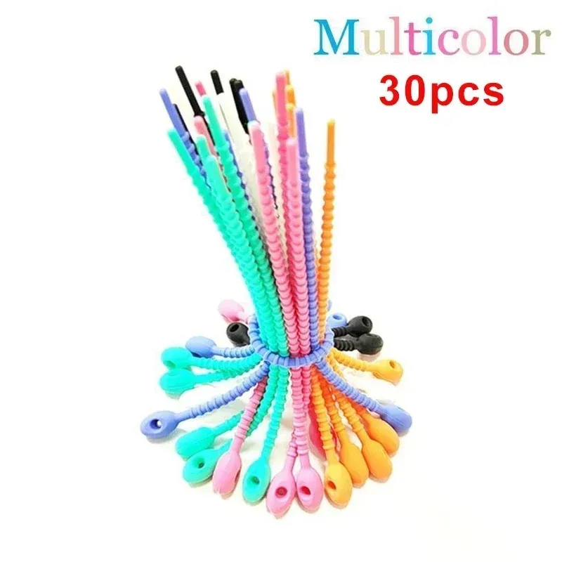 30PCS Silicone Reusable Cable Wire Organizer Winder Storage Holder Bag Ties Cord Bag Clip Food Saver Earphone Line Tidy Clips
30PCS Silicone Reusable Cable Wire Organizer Winder Storage Holder Bag Ties Cord Bag Clip Food Saver Earphone Line Tidy Clips