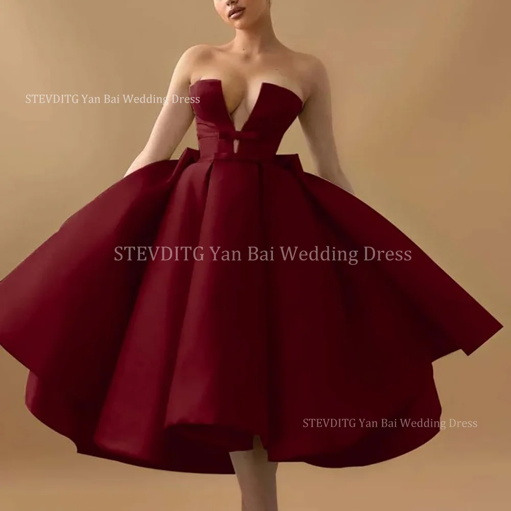 Customized Solid Color Prom Dresses Strapless Sleeveless Deep V-Neck Chic Pleats Ball Gown Formal Occasion Women Party Dress
Customized Solid Color Prom Dresses Strapless Sleeveless Deep V-Neck Chic Pleats Ball Gown Formal Occasion Women Party Dress